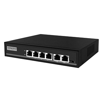 Коммутатор OSNOVO SW-20600 SW-20600/A(80W) 6 ports