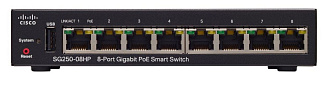 Коммутатор Cisco SG250 SG250-08-K9-EU 8 ports