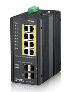 Коммутатор ZyXEL RGS200 RGS200-12P-ZZ0101F 12 ports