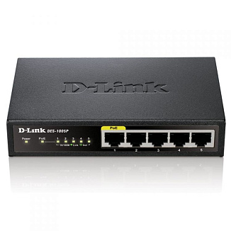 Коммутатор D-Link DES-1000 DES-1005P/B1A 5 ports