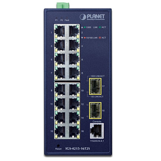 Коммутатор Planet IGS-4215 IGS-4215-16T2S 18 ports