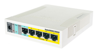 Коммутатор MikroTik RouterBOARD RB260GSP 6 ports