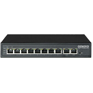 Коммутатор OSNOVO SW-21000 SW-21000/A(120W) 10 ports