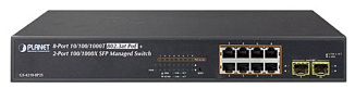 Коммутатор Planet GS-4210 GS-4210-8P2S 10 ports