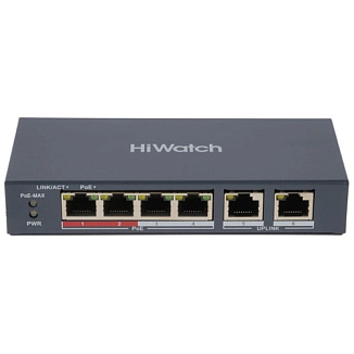 Коммутатор HiWatch DS-S600 DS-S604P 6 ports