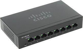 Коммутатор Cisco SF110 SF110D-08-EU 8 ports